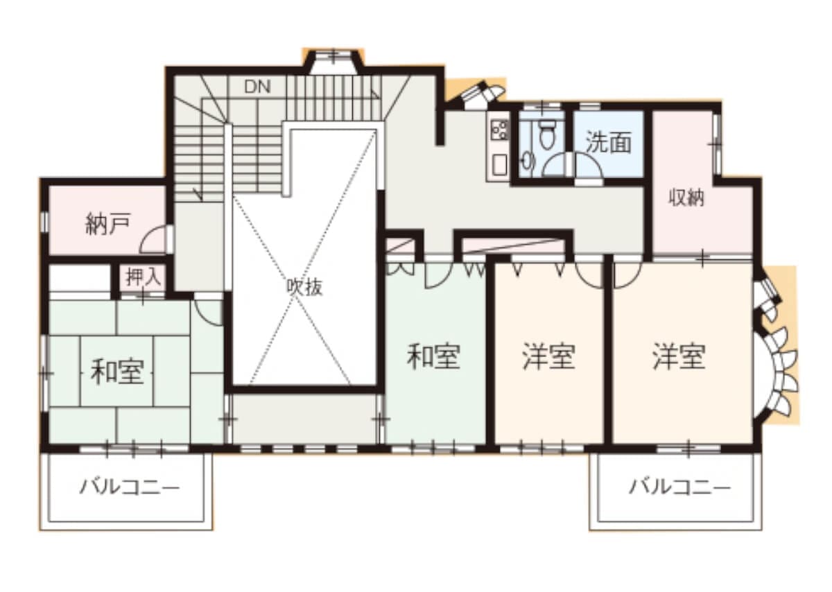 Shirako property second floor plan