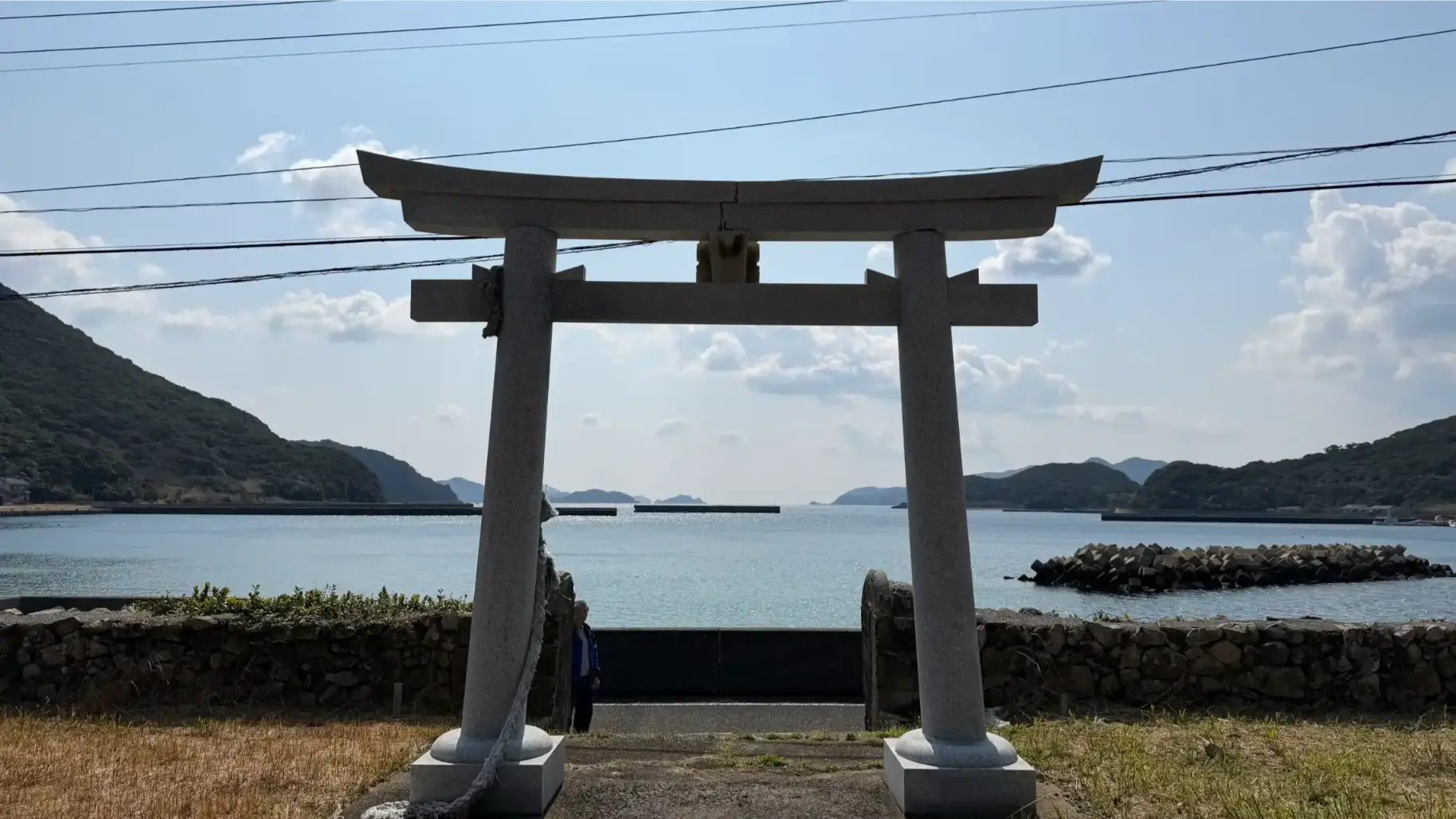 Torii gate ocean view